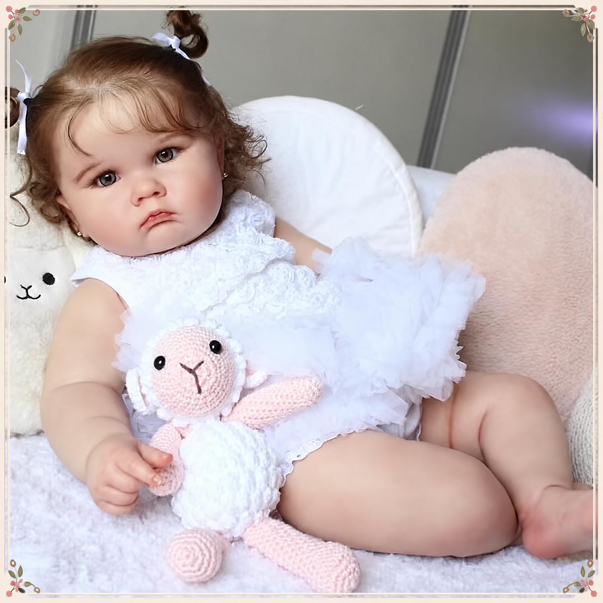 Muñeca Reborn 60cm | Vinilo Suave y Cuerpo de Tela