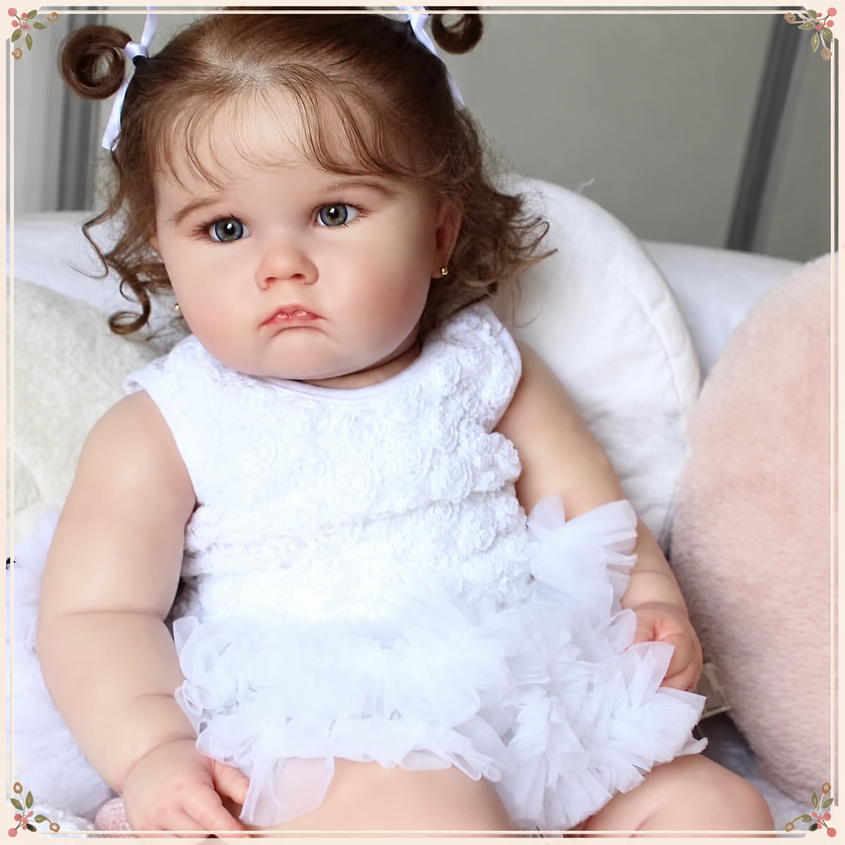 Muñeca Reborn 60cm | Vinilo Suave y Cuerpo de Tela